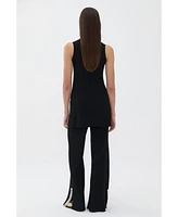 Nocturne Women's Mother of Pearl Beaded Knit Pants