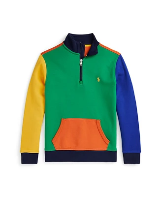 Polo Ralph Lauren Big Boys Color-Blocked Double-Knit Sweatshirt