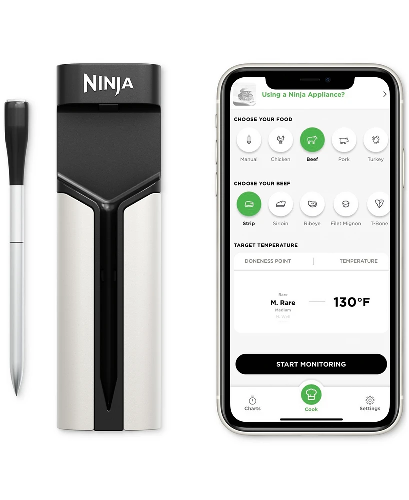 Ninja ProChef Connected Wireless Thermometer Indoor & Outdoor, WP100