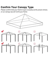 Yescom 9.6x9.6ft Canopy Replacement Top for 10ft Ez Tent Oxford Cover Outdoor