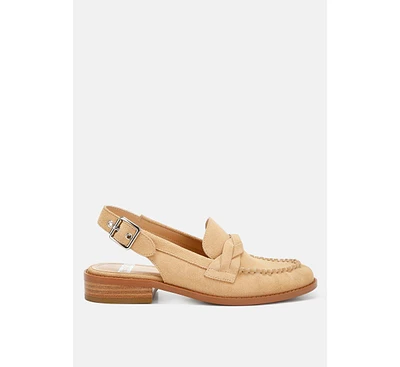 Rag & Co Nemykin Woven Strap Slingback Loafers