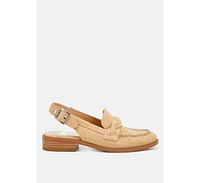 Rag & Co Nemykin Woven Strap Slingback Loafers