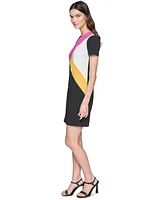 Karl Lagerfeld Paris Women's Colorblocked Sheath Dress, Regular & Petite