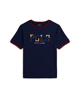 Polo Ralph Lauren Big Boys Corduroy-Logo Cotton Jersey Tee