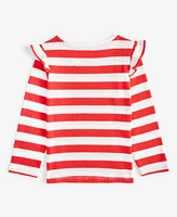 Epic Threads Toddler Girls Striped Ruffled Long-Sleeve T-Shirt, Created for Macy's