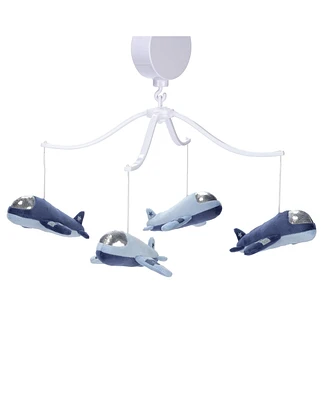 Bedtime Originals Little Aviator Airplane Musical Baby Crib Mobile Soother Toy