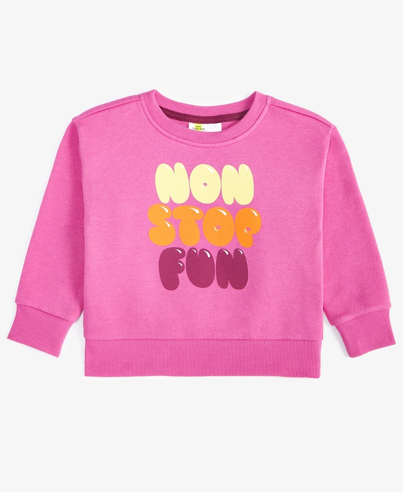 Epic Threads Toddler Girls Non Stop Fun Sweatshirt, Created for Macy's