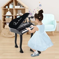 37 Keys Kids Piano Keyboard with Stool and Piano Lid