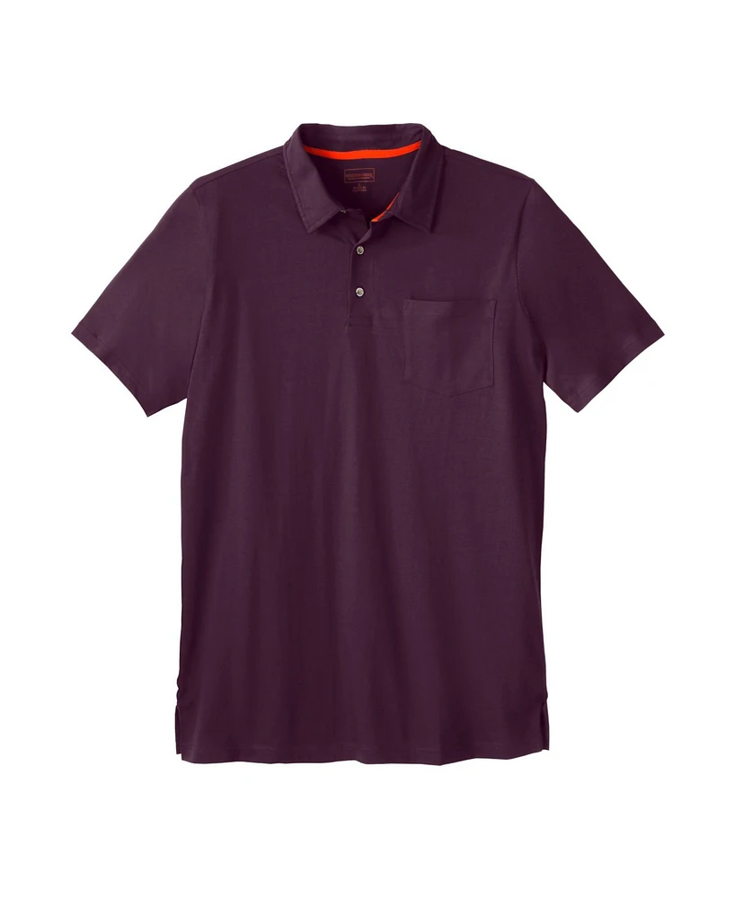 Boulder Creek Big & Tall by KingSize Longer-Length Heavyweight Polo