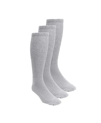 KingSize Men's Diabetic Over-The-Calf Extra Wide Socks 3-Pack