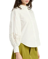 En Saison Women's Quinton Cotton Long-Sleeve Shirt