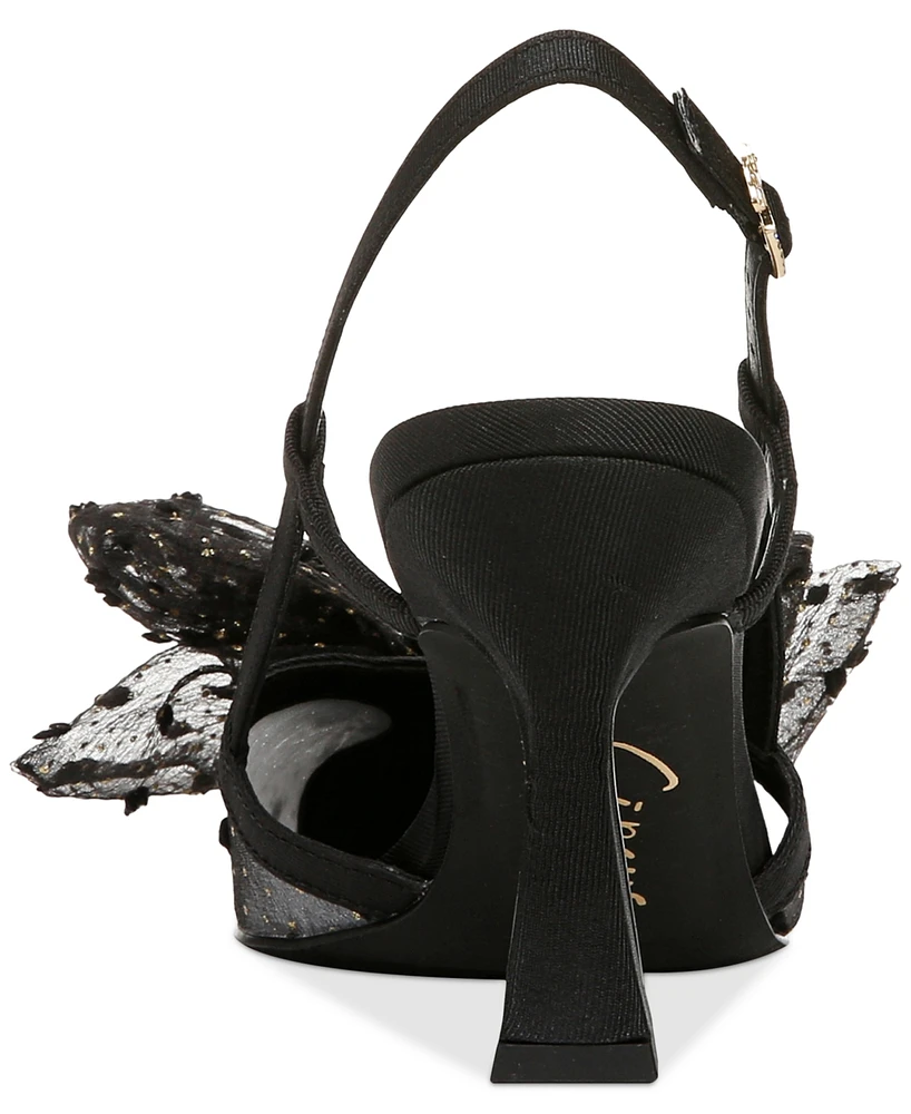 Circus Ny by Sam Edelman Tess Pointed-Toe Slingback Bow Pumps
