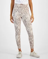 Id Ideology Women's Animal-Print 7/8 Leggings, Created for Macy's