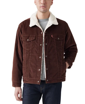 Levi's Men's Relaxed Fit Fleece Lined Snap-Front Trucker Jacket