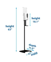 iTouchless Sensor Sanitizer Dispenser with Floor Stand and Sign Board, 1000 ml Capacity, For Gel, Liquid, Alcohol, for Enhanced Hygiene