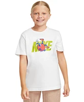 Nike Big Kids' Sportswear Cotton Logo Crewneck T-Shirt