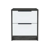 Fm Furniture Washington Nightstand, Two Large Drawers