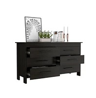 Fm Furniture Luxor 6 Drawer Double Dresser