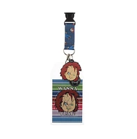 Child's Play Chucky Horror Movie Lanyard and Charm Accessory