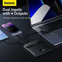 Baseus Blade2 Portable Charger 12000mAh Power Bank 65W Fast-Charging - Black