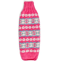 Chilly Dog Rose Alpaca Fairisle Dog Sweater