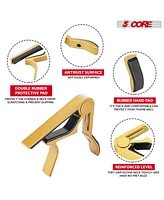 5 Core Capo Acoustic Electric Guitar 6 String Kapo 2 Pair Quick And Easy Adjustment Classic Clip For Banjo Mandolin Or Ukulele Capotraste Para Guitarr