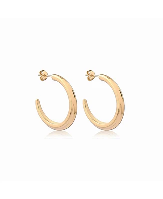 Astor & Orion Crescent Hoops Gold