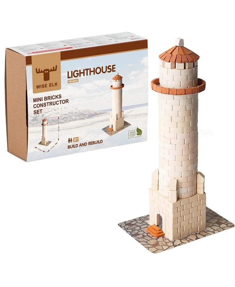 Wise Elk Mini Bricks Construction Set - Lighthouse - Assorted Pre