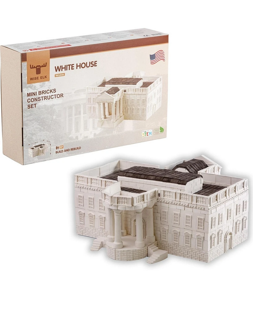 Wise Elk Mini Bricks Construction Set - White House - Assorted Pre