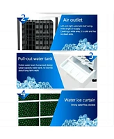 Sugift 3-in-1 Evaporative Portable Air Cooler Fan and Humidifier with Remote Control