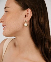 Ettika Polished Double Pebble Drop Earrings