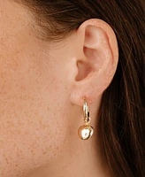 Ettika Polished Pebble Huggie Hoop Earrings