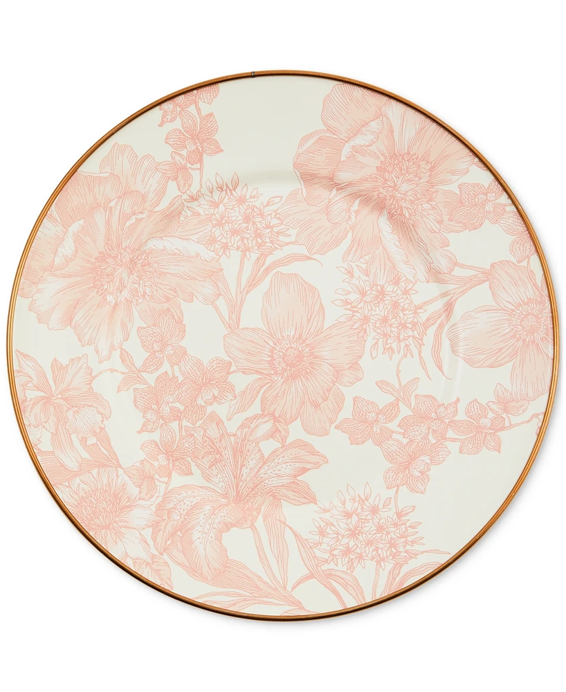 Mackenzie-Childs Rosy English Garden Salad/Dessert Plate