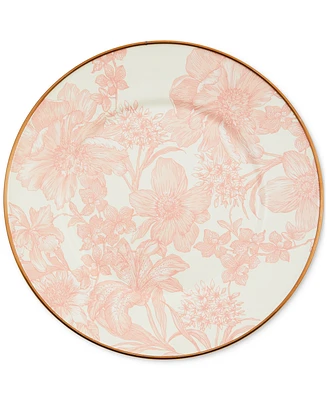 Mackenzie-Childs Rosy English Garden Salad/Dessert Plate