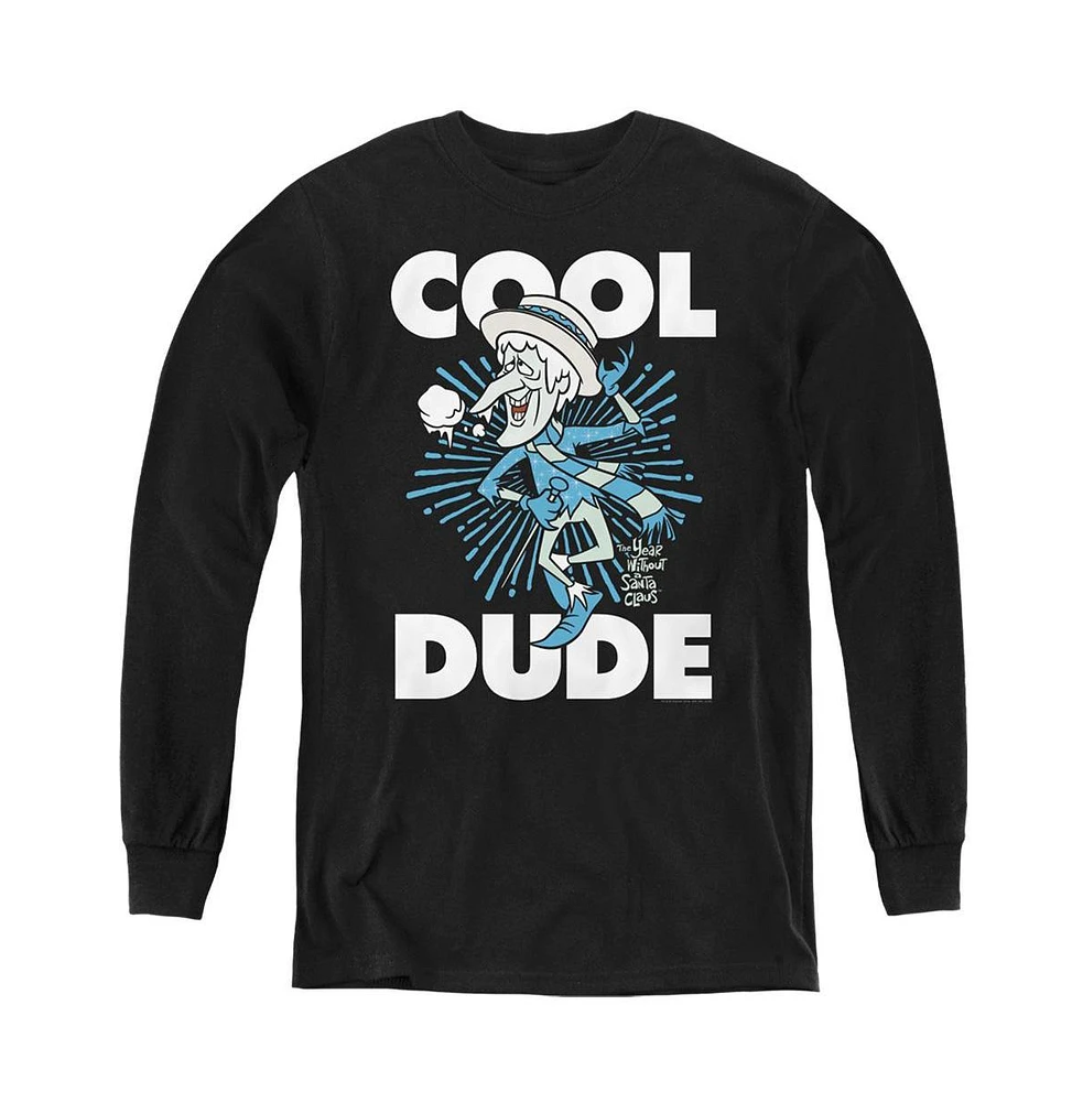 The Year Without A Santa Claus Boys Youth Cool Dude Long Sleeve Sweatshirt