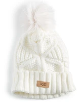 Ugg Cable Knit Pom Beanie