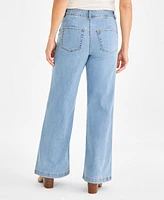 Style & Co Women's High-Rise Wide-Leg Jeans