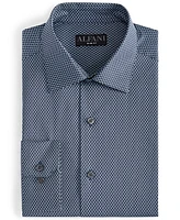 Alfani Men's Slim-Fit Temperature Regulating Geo-Print Dress Shirt, Created for Macy's
