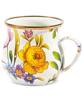 Mackenzie-Childs White Flower Market Mug