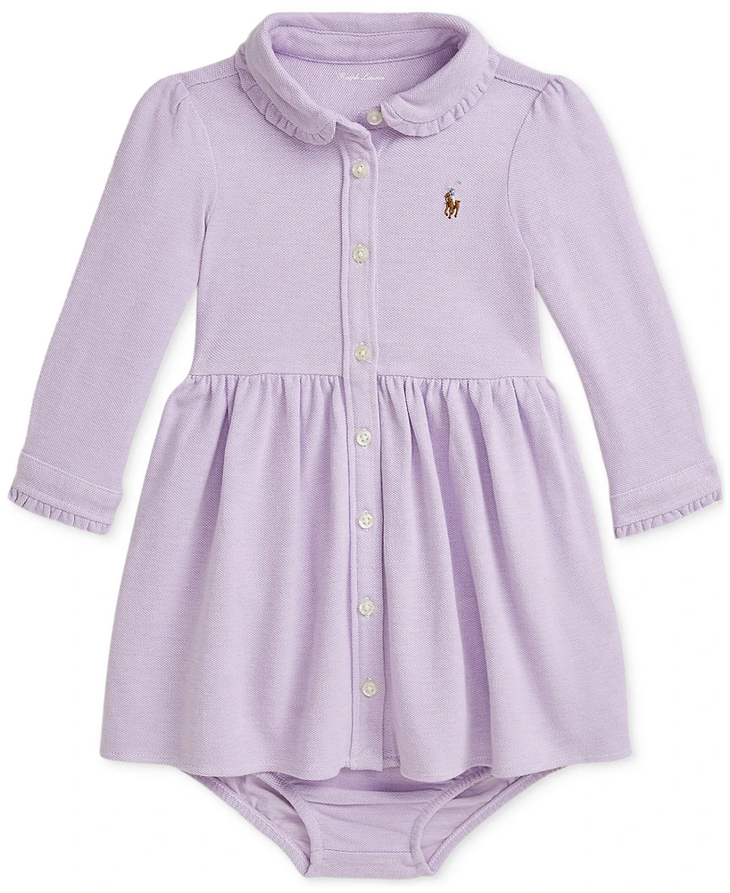 Polo Ralph Lauren Baby Girls Puff-Sleeve Shirtdress