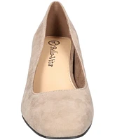 Bella Vita Jillian Women's Block Heel Square Toe Pumps