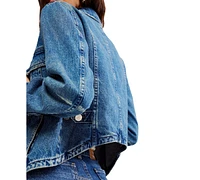 Free People Women's Cotton Jade Classic Denim Jacket