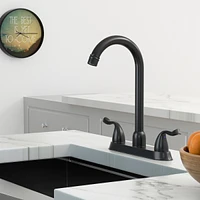 Streamdale Furniture Kitchen Sink Faucet With 2 Handles, 3-Hole Installation, Matte