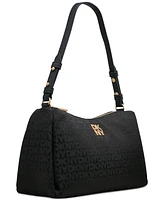 Dkny Remy Top Zip Small Monogram Shoulder Bag