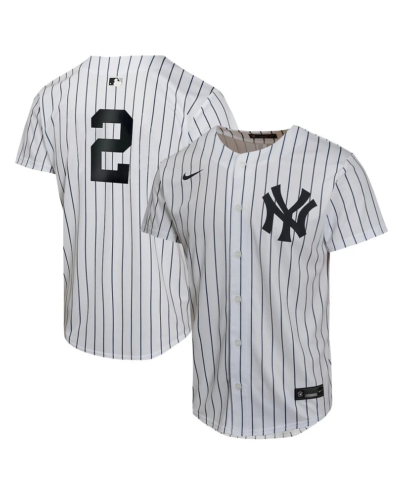 Nike Big Boys and Girls Derek Jeter White New York Yankees Home Retired Game Player Jersey