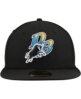 New Era Men's Black Durham Bulls Authentic Collection 59FIFTY Fitted Hat