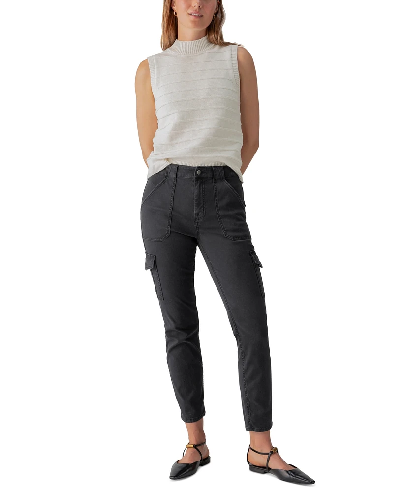 Sanctuary Women's Sculpted Hayden Straight-Leg Cargo Pants