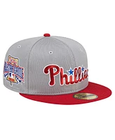 New Era Men's Gray Philadelphia Phillies Pivot Mesh 59FIFTY Fitted Hat