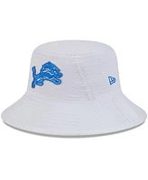 New Era Big Boys and Girls White Detroit Lions 2024 Nfl Training Camp Bucket Hat