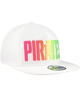 New Era Men's White Pittsburgh Pirates Spring Spectrum Golfer Snapback Hat